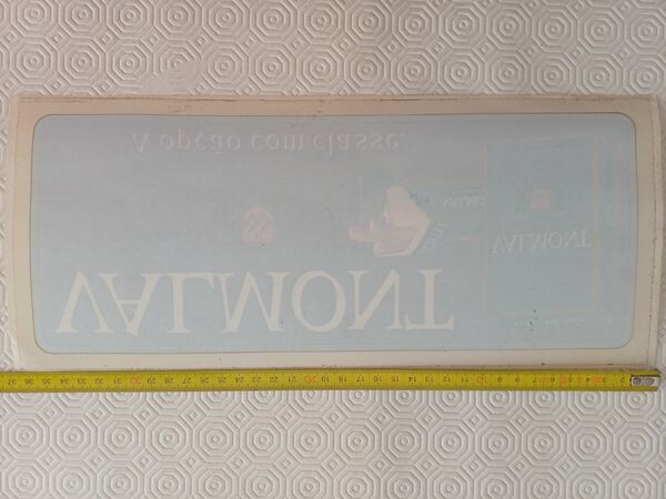 Autocolante Valmont grande formato, anos 80 . Outras Artes e Coleccionismo