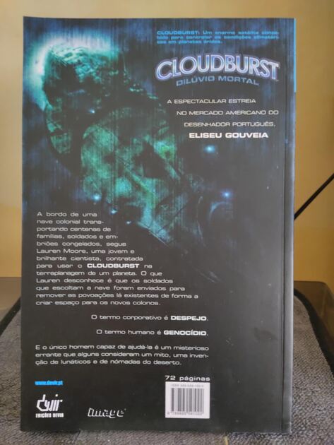 Livro “Cloudburst”. Livros