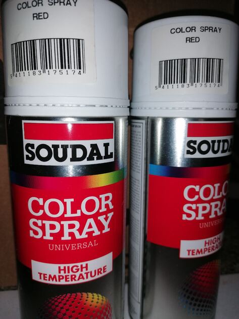 Spray Alta Temperatura Vermelho 400ml . Conjunto de Ferramentas