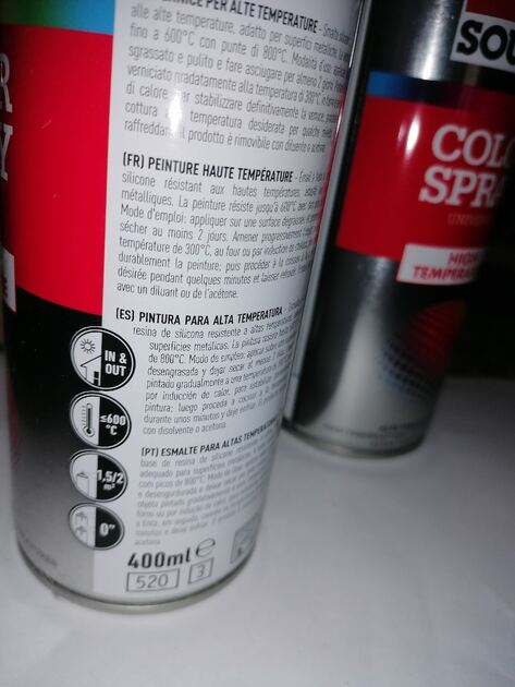 Spray Alta Temperatura Vermelho 400ml . Conjunto de Ferramentas