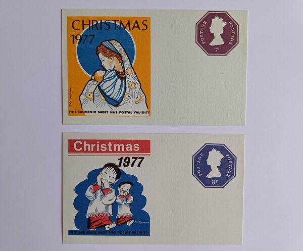 Filatelia - 2 Inteiros postal da Grã-Bretanha, de . Selos