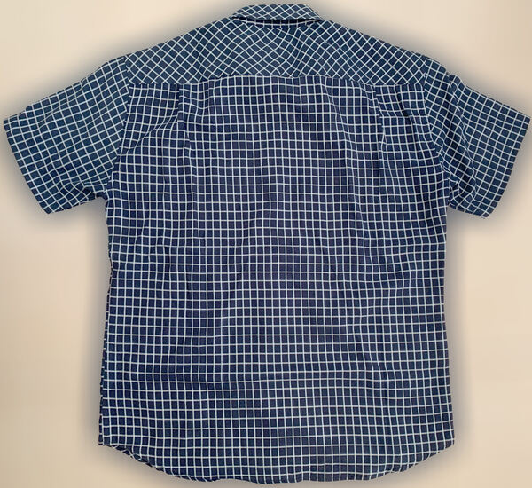Camisa de Homem Xadrez Azul e Branco, como Nova. Camisas para Homem