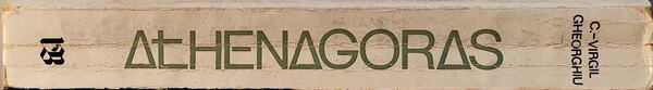 Athenagoras - C. Virgil Gheorghiu. Livros