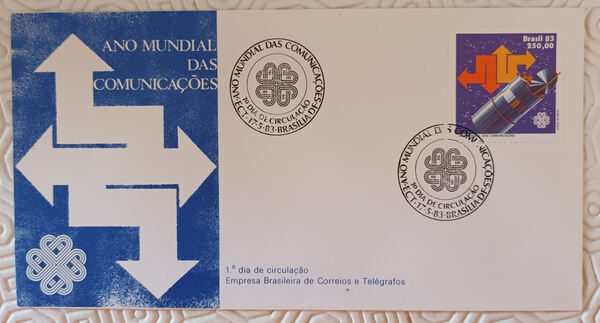 FDC Ano Mundial das Comunicações 1983. Selos