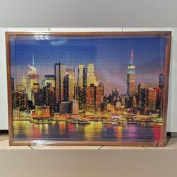 Quadro de Puzzle Feito - "Manhattan Night".. Quadros