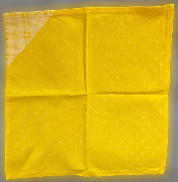 Pano Quadrado Amarelo, Novo/Único/Exclusivo. Toalhas de Mesa
