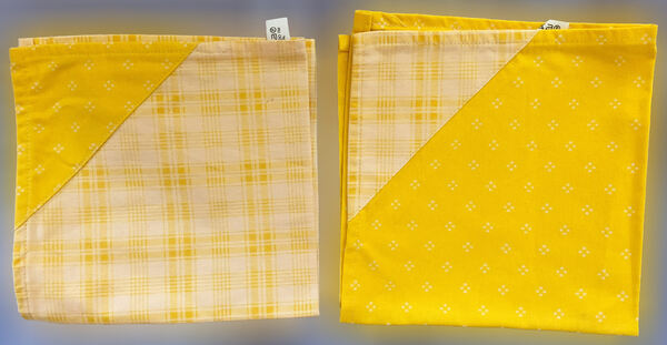 Pano Quadrado Amarelo, Novo/Único/Exclusivo. Toalhas de Mesa