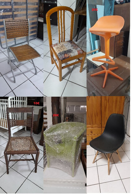Cadeiras e Bancos diversos. Cadeiras