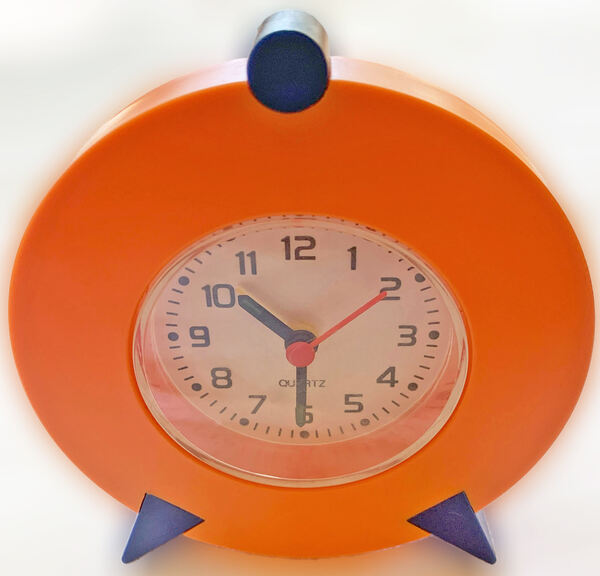 Relógio Despertador Laranja, Vintage, Novo. Relógios