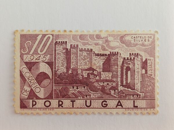 Portugal - Castelos de Portugal, 0$10, 1946. Selos