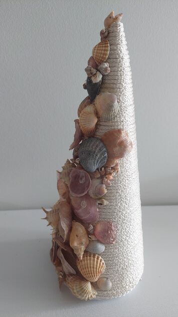 Árvore de macrame e conchas. Outros Arte e Decoração