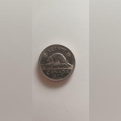 moeda Canadá 1977. Moedas