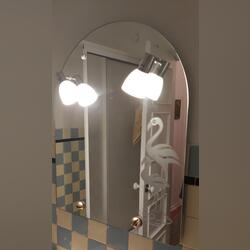 Espelho para WC. Espelhos. Amadora. Retangular De WC    Aceitável Com luz