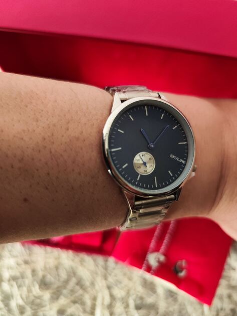 Conjunto de Relógio mais colar e brincos de Senhora da Skyline . Relógios de Pulso