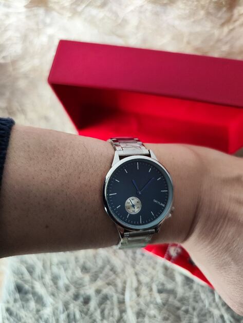 Conjunto de Relógio mais colar e brincos de Senhora da Skyline . Relógios de Pulso