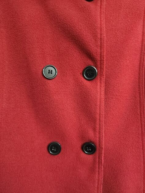 Casaco 3 quartos de Senhora, vermelho escuro da In Extenso . Casacos mulher