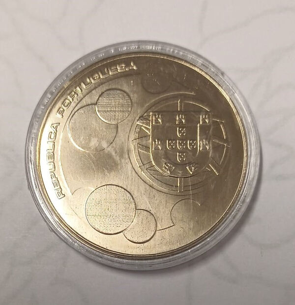 Moeda XXV Adesão Portugal/Espanha UE UNC. Moedas