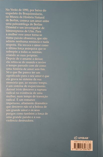 Animal Triste - Monika Maron. Livros