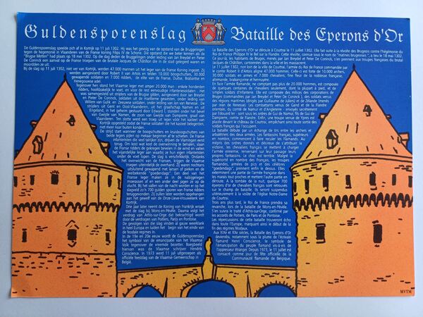 Filatelia Bélgica – Bataille des Eperons d’Or 2002. Selos