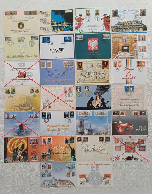 Filatelia Bélgica – Bataille des Eperons d’Or 2002. Selos