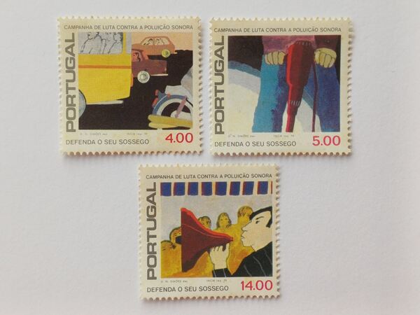 Portugal - Luta contra a poluição sonora, 1979. Selos