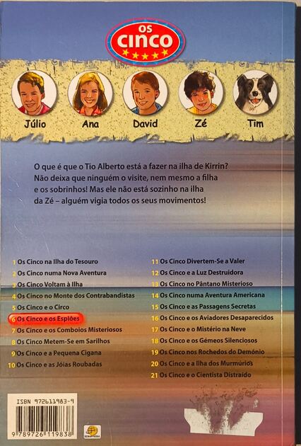 Os Cinco (2 livros). Livros
