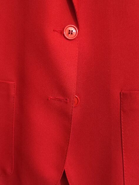 Blazer elegante vermelho de Senhora tamanho 40 . Fatos e Blazers