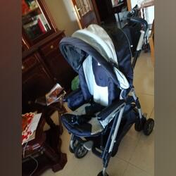 Cadeira passeio . Carrinhos de Bebé. Portalegre. Pierre Cardin Azul    Até 25kg Leve Recem nascido Leve