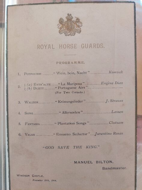 Programa Royal Horse Guard 1904. Outras Artes e Coleccionismo