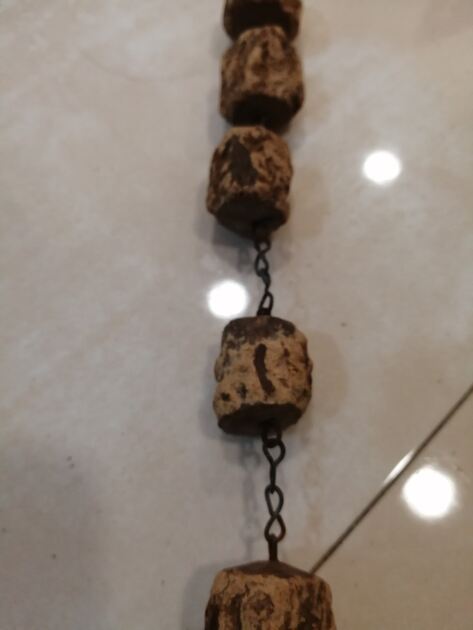 terço antigo , grande de parede em cortiça. Estátuas e artigos religiosos