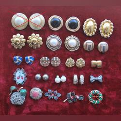 Brincos e Alfinetes dos anos 70 – 80 – 90. Brincos