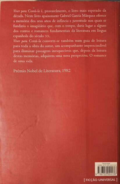 Viver para Contá-la - Gabriel García Márquez. Livros