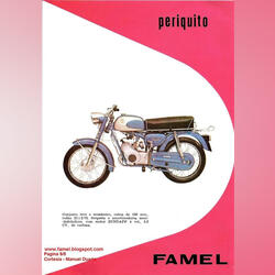 FAMEL PIRIQUITO. Motos. Seixal. 1970   50.000 km Clássica Gasolina com chumbo Azul 5 cc Novo / Como novo