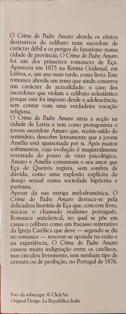 O Crime do Padre Amaro - Eça de Queirós. Livros