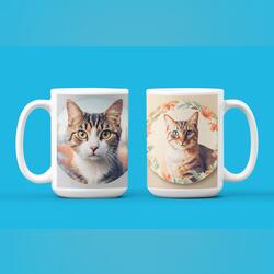 CANECA COM O TEMA DE GATOS. Pratos