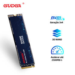 SSD Gudga 2280 M.2 NVMe (2500 Mb/s) - 512Gb (novo). Disco rígido