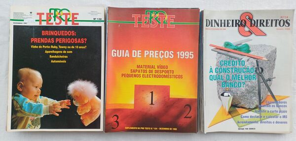 54 Revistas ProTeste e Dinheiro&Direitos 1992/95. Revistas