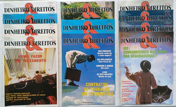 54 Revistas ProTeste e Dinheiro&Direitos 1992/95. Revistas
