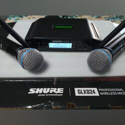 Microfone sem fio shure.. Microfones