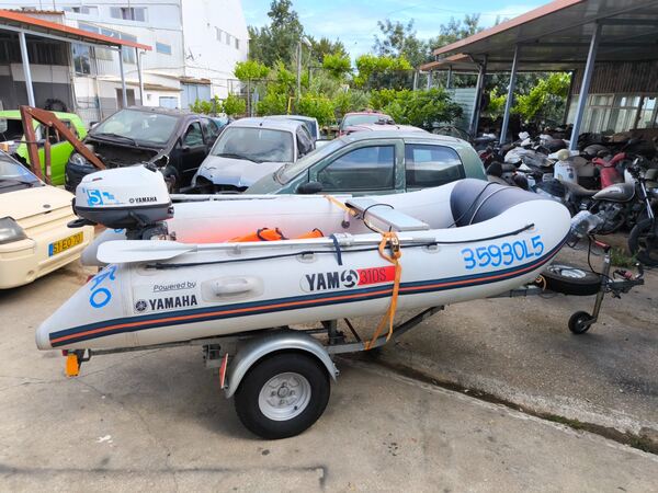 Vendo Atrelado e Barco Semi-Rígido e Motor. Barcos a motor