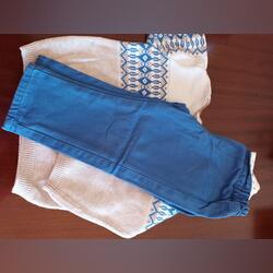 Calça + camisola. Conjuntos. Monção.  12-18 meses / 80-86 cm   