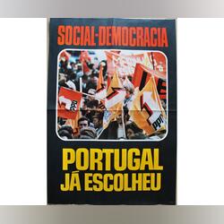 Cartaz Social Democracia Portugal já escolheu 1975. Outras Artes e Coleccionismo