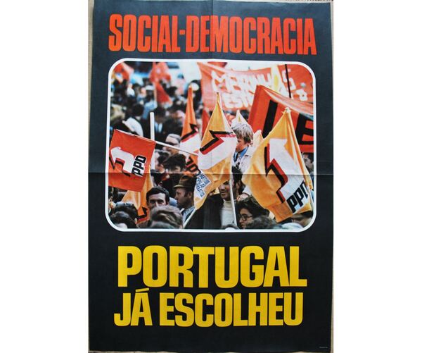 Cartaz Social Democracia Portugal já escolheu 1975. Outras Artes e Coleccionismo