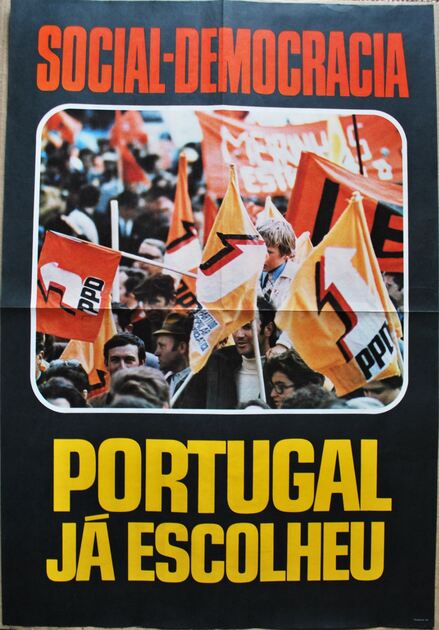 Cartaz Social Democracia Portugal já escolheu 1975. Outras Artes e Coleccionismo