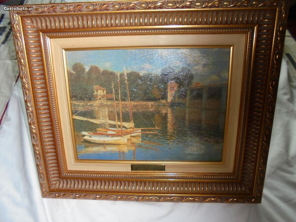 Seis quadros MONET ART GALLERY, com certificado. Quadros