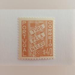Filatelia Portugal - Tudo pela Nação 0$40, 1935. Selos