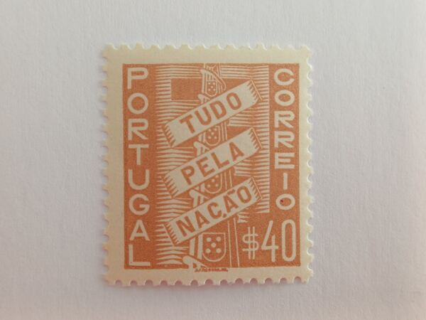 Filatelia Portugal - Tudo pela Nação 0$40, 1935. Selos