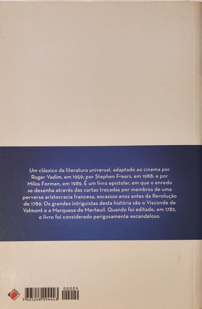 As Ligações Perigosas - Pierre Choderlos de Laclos. Livros