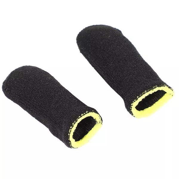 Luvas de jogo de 18 pinos preto / amarelo. Acessórios