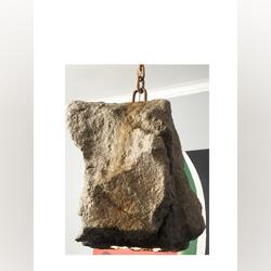 Candeeiro de teto réplica de pedra (apenas 1,5 Kg). Candeeiros